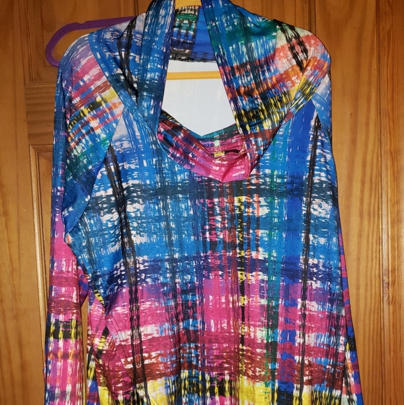 Lily Colorful Tunic 3X - Picture 1 of 5
